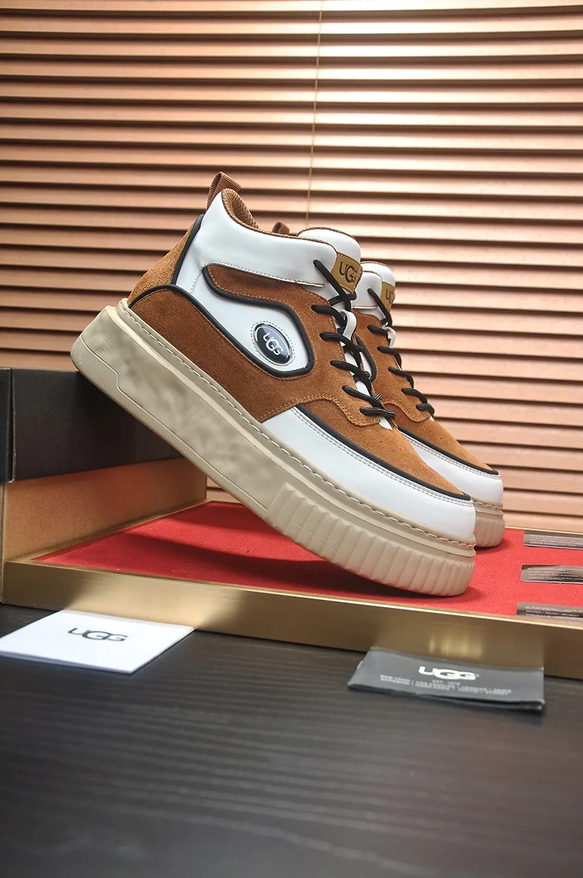 Men's shoes 💰640💶 [UGG] (full wool lining) top-end high-quality fur-in-one warm snow boots from Australia's warm luxury brand men's shoes, UGG-5877 official website synchronized, made of imported cowhide, carefully sewn...Imported rubber foam outsole (comfortable, soft, wear-resistant) The quality is really great...Exquisite workmanship, you can't put it down at first sight, available in sizes 39-44
